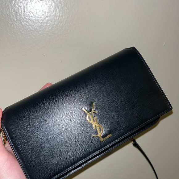 Saint Laurent Bags Saint Laurent Leather Crossbody Phone Holder